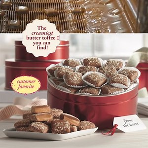 Crunchy, creamy, and utterly irresistible—simply the best butter toffee your taste buds will ever meet! Shop now at: https://buff.ly/4anuqn3 | The Swiss Colony