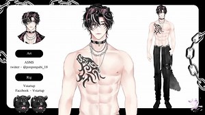 Vtuber Male Model Live2d (ready to Use, Premade) - Etsy