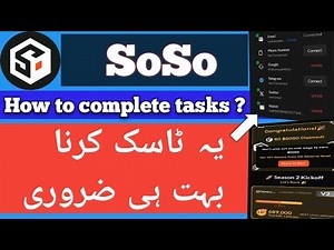 SoSo value overview | how to connect wallet | how to complete tasks ?