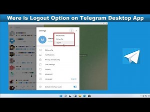 How to Logout Your Telegram Account from Desktop App