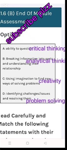 1.6(b) End of module Assessment