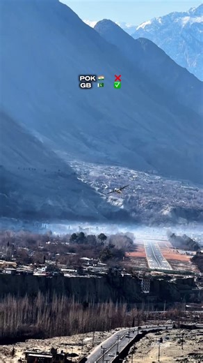 All Gilgit on Instagram: "No Hate for India 🇮🇳,i respect Indian Nation but this us our boundary dears🤌🏻 kindly please stop Calling it POK(PAKISTAN OCCUPIED KASHMIR) its GB (Gilgit Baltistan Pakistan 🇵🇰) Gilgit Airport 🇵🇰 #travel #pakistan #reels"