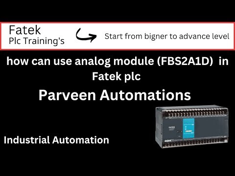 how can use analog module (FBS 2A1D) in Fatek plc