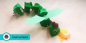 Egg Carton Dragon Craft | Dragon Crafts