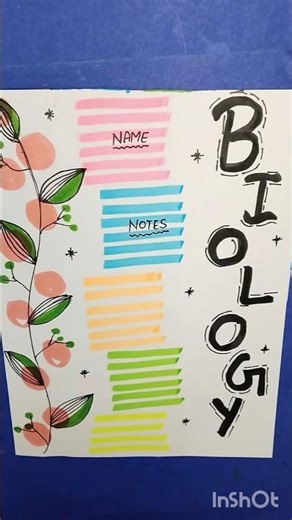 project page design #frontpage #viral #biology #shorts