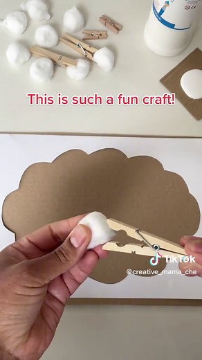 Cotton Ball Painting Sheep Craft for Kids