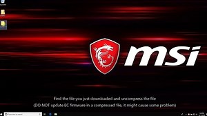 MSI® HOW-TO update the EC firmware