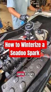 How to Winterize a Seadoo Spark #shorts #seadoo