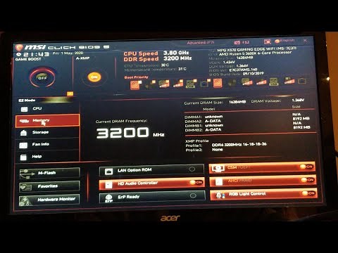 Exploring the MSI Edge X570 BIOS