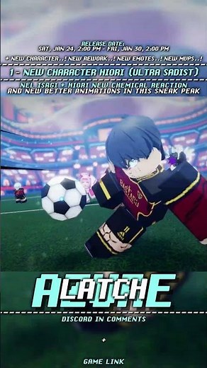 ⌈ Azure Latch ⌋ NEL ISAGI + HIORI NEW CHEMICAL REACTION (ULTRA SADIST)🔥⚽❄️ #roblox #azurelatch