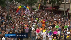 Tausende feierten in Hamburg heute die Liebe. | tagesschau