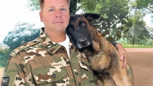 Dog shows love so big it is impossible to hide