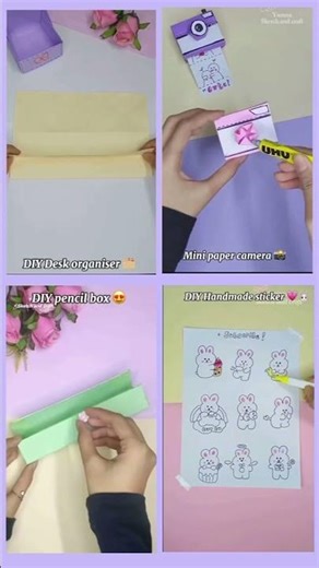 Which one idea do you like most ? ❤️ / DIY crafts / paper crafts / Origami paper crafts #shorts