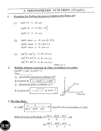 Trigonometric functions Formulae | Maths part-1 | Class 12th | HSC Board & MHT -CET | Science #exam
