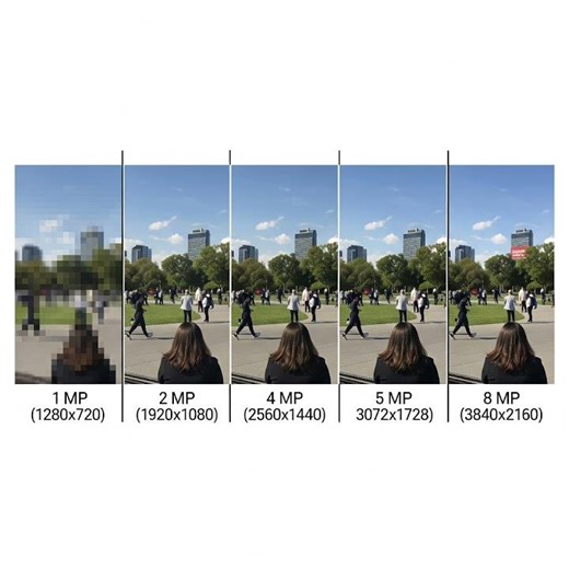 Camera Resolution Comparison: 1MP to 8MP ClarityTest #CCTV #CameraComparison#TigerFace #HomeSecurity