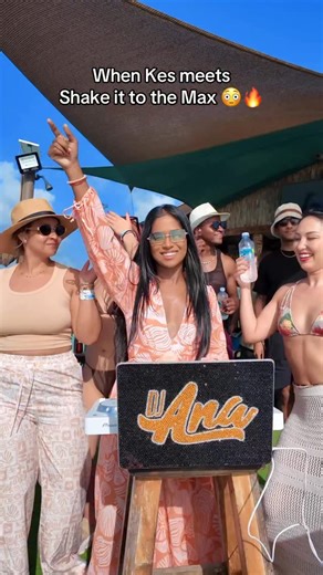 When @kesthebandofficial meets Shake it to the Max 😮‍💨🔥🙌 @moliymusic @silentaddy 🙌Live in Bago. Was supposed to be resting after carnival but ended up djing on @the_tiki_craft 😳🙈 powered by @dasaniwater @caribbeanbottlerstt | Dj ANA