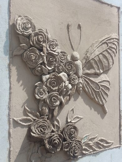 final look reavel 🌸#textureart #walltextureart #craft#diy