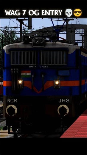 Ultra-Realistic WAG-7 Entry | Train Simulator 🤯💀 | #MSTS #TrainSimulatorClassic #IndianRailways