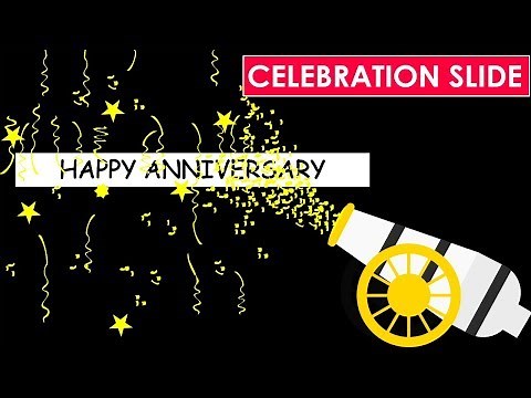 Celebration slide in PowerPoint / Celebrate your achievement with style