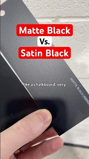 Matte black vs satin black vinyl wrap