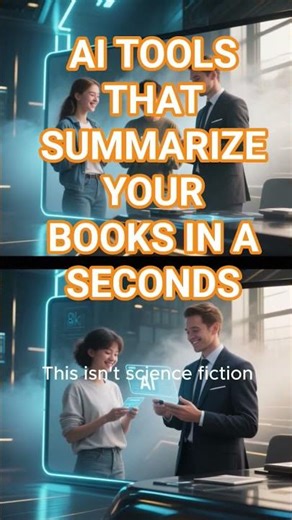 🤖 AI TOOLS THAT SUMMARIZE YOUR BOOK IN SECONDS 📚⚡ #SHORTS