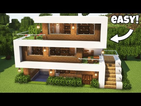Minecraft Easy Modern House Tutorial⚒️