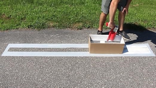 Using a Box to Stencil Lines in a Parking Lot