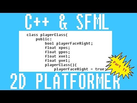 Tutorial C++ SFML 2D Platformer Day 11 : Player Collide & Platform Class