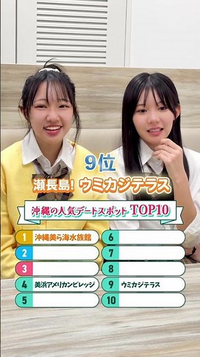 【クイズ】沖縄の人気デートスポットランキングTOP10を答えよ！ #沖縄 #クイズ