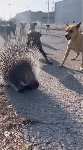 Wildlife Porcupine Attacks Dogs 😱 | Real Footage Caught on Camera!