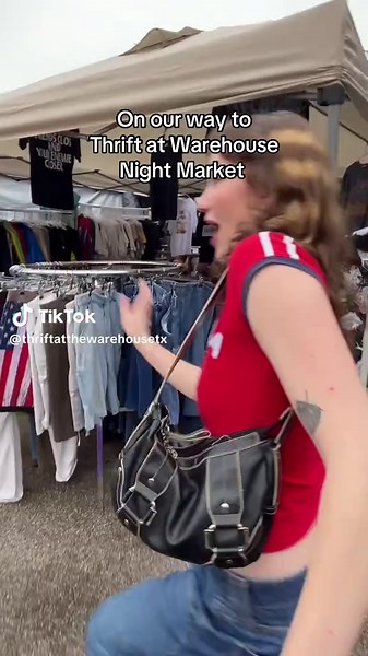 On our way to Thrift @ The Warehouse night market!! 😝🛍️ THIS FRIDAY November 28th from 6-11PM!! ✨🎶🌙🎸 LIVE BANDS, local vendors, food & drinks, trinkets, vintage clothing, and more!! Join us for one of our biggest night markets yet, you won't want to miss it San Antonio! 📍1203 Camden St. 🗓️ November 28th • 6-11PM SEE YOU THERE 👀💓 #satx #thrift #thingstodoinsanantonio