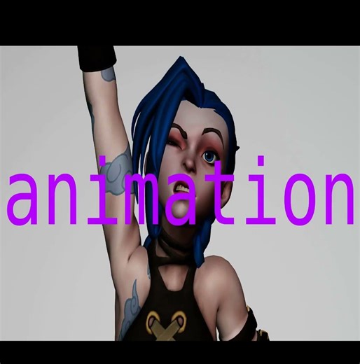 JINX animation test blender animation breakdown