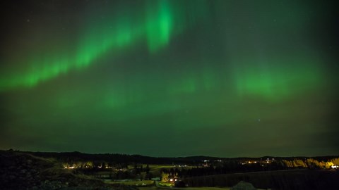 Time-Lapse Shot of the Norwegian Northern Lights