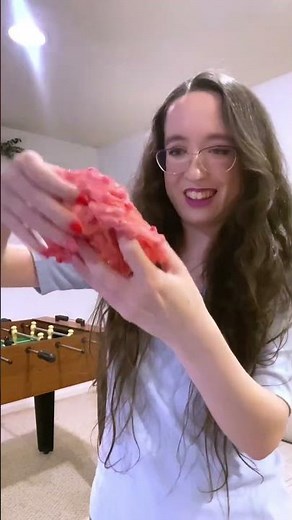 How to inflate slime 😄 #slime #slimesatisfying #slimevideo