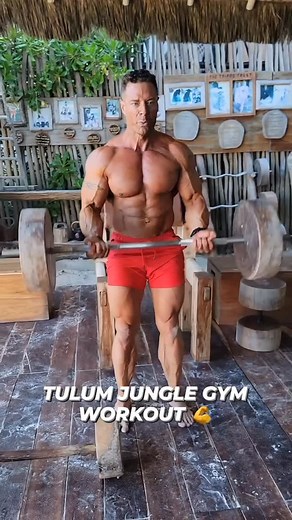 Tulum Jungle Gym on Instagram: "Training in the sand with an ocean view with custom made wooden weights? … must be at @tulumjunglegym. With @mrhitchfit"
