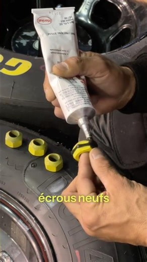 Why do they glue the nuts before the race?