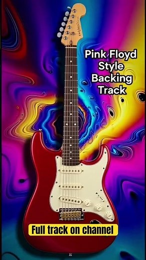Pink Floyd Style Guitar Backing Track #shorts