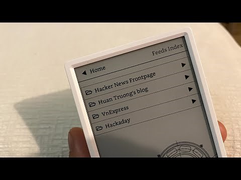 E-ink RSS reader with ESP32/M5Paper