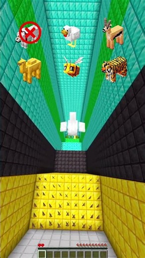 Which Minecraft Mob Can Survive Diamond Dripstone Jump..😍 Wait For It...#minecraft #shorts
