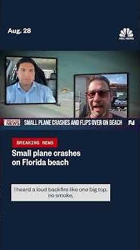 Small plane crashes on Florida beach