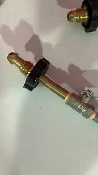 Propane fill how to on a full size grill tank, transfer hose build! Diy.