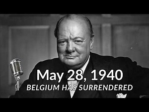 1940: Winston Churchill on Belgium's Surrender | BBC Address During Dunkirk Crisis