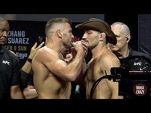 UFC 312: Dricus Du Plessis vs. Sean Strickland 2 Weigh in Face Off