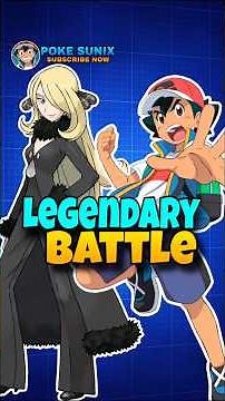Pokémon Ka Sabse Legendary Battle 🔥 Ash vs Cynthia! #shorts