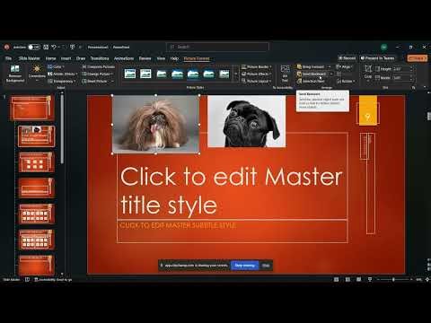 PowerPoint themes, images, and GIFs screencast