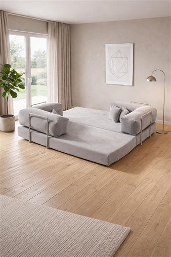 Compact Foldable Modular Sofa Floor Couch, Velvet Lounge Seating, Low Profile Modern Cozy Sofa, Home Lounge Seating, - Etsy