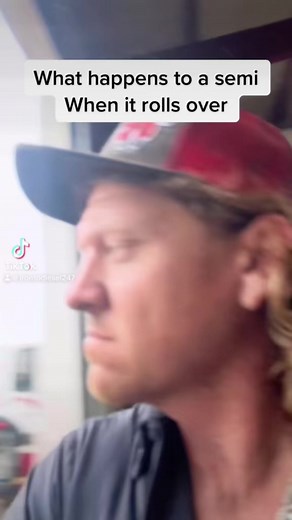 😱 What happens when a semi rolls over ? | Bendin with bendon