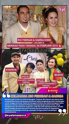 Tak Banyak yang Tahu‼️ Kisah Pernik4han Beda Agama Rio Febrian & Sabria Kono #reels #shortsfeed