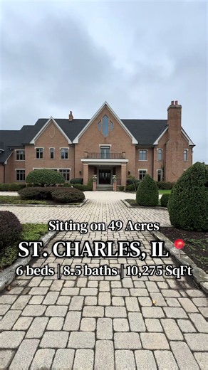 St. Charles IL Bruce Wayne-style Mansion for $2,550,000 — 6 Bed, 10,275 SqFt
