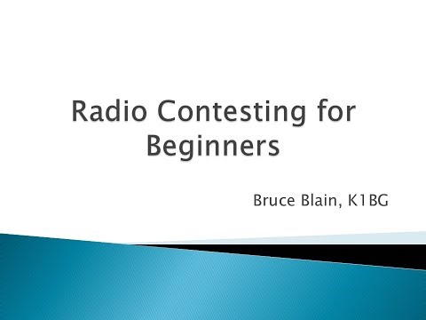 Contesting for Beginners - K1BG